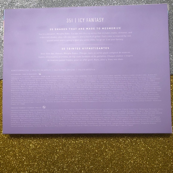 BNIB LE! Morphe Icy Fantasy 35I Eyeshadow Palette - Picture 7 of 8